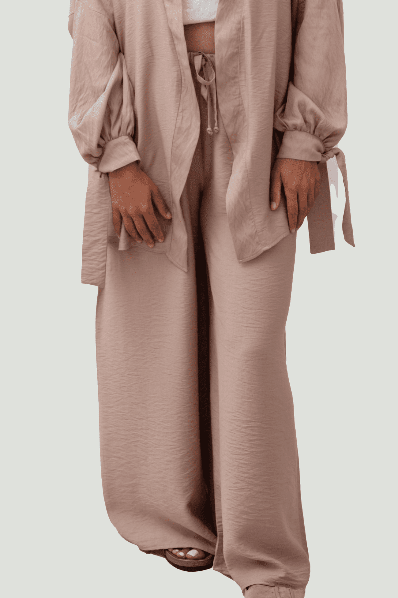 Wide Leg Linen Pants - Image 3