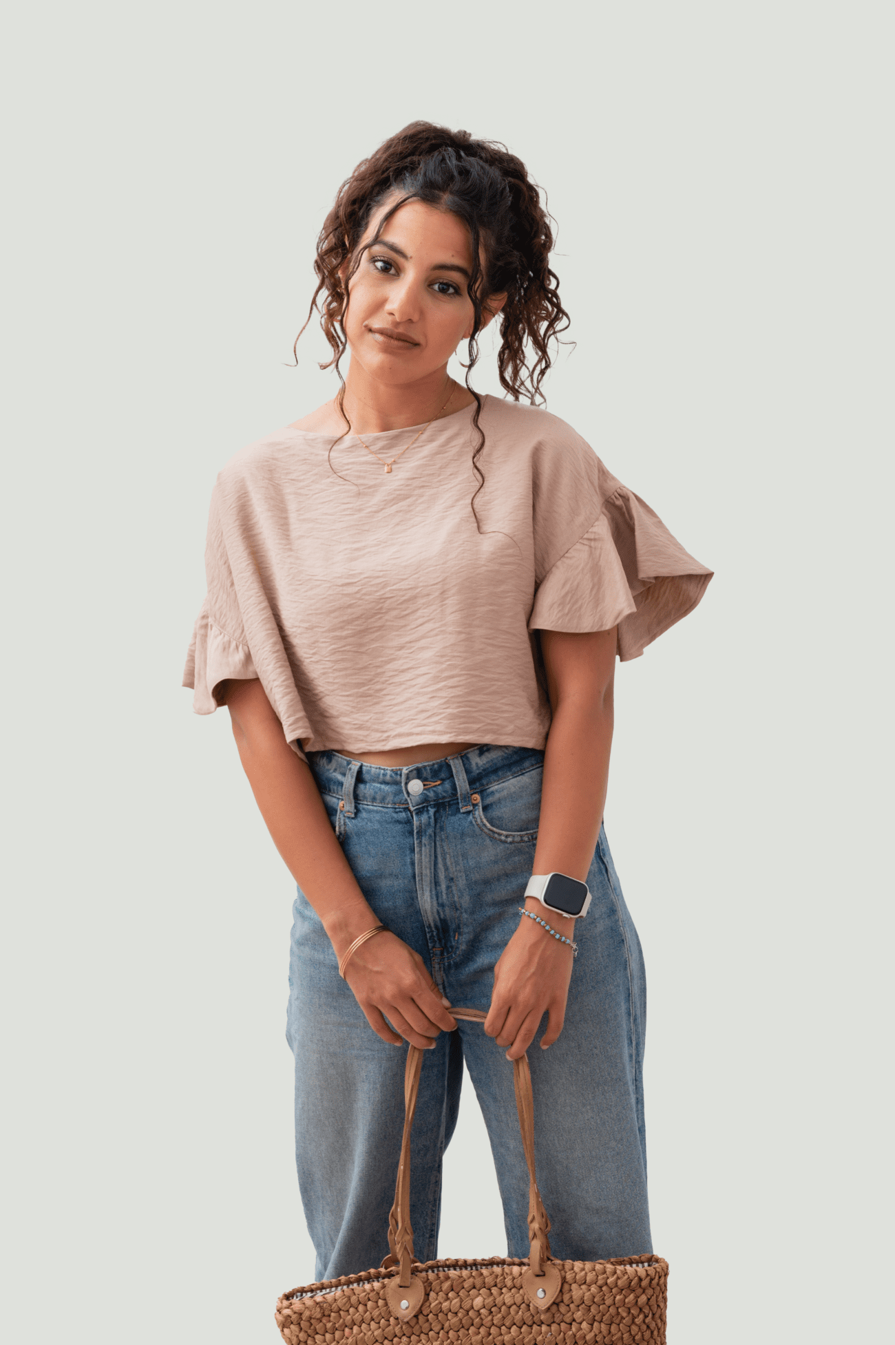 Sahara Dawn Crop Blouse - Image 2