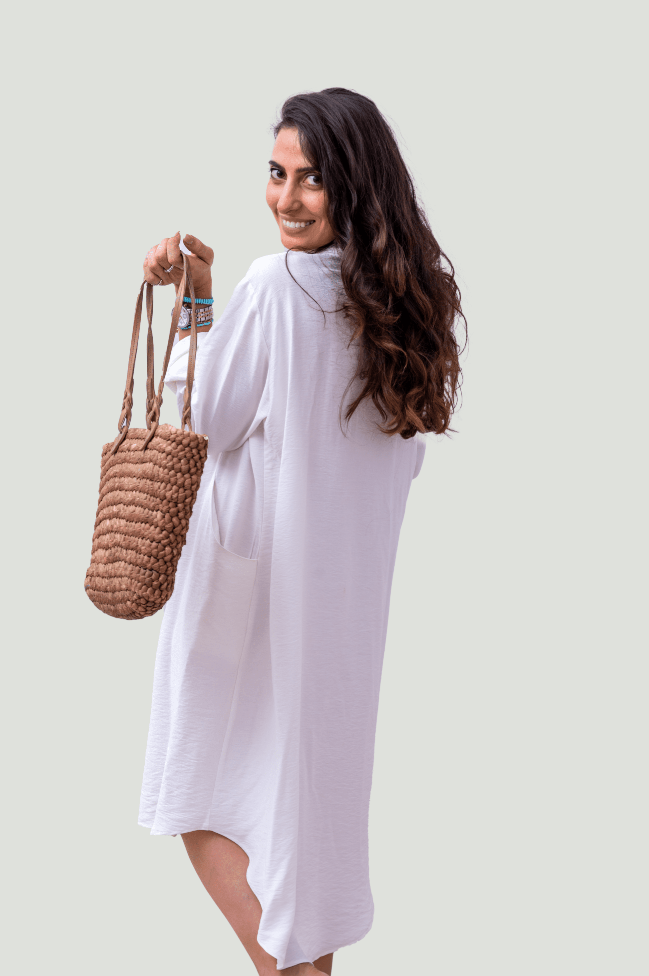 Coastal Haven White Oversized Shirt - Saltwater White - Image 4