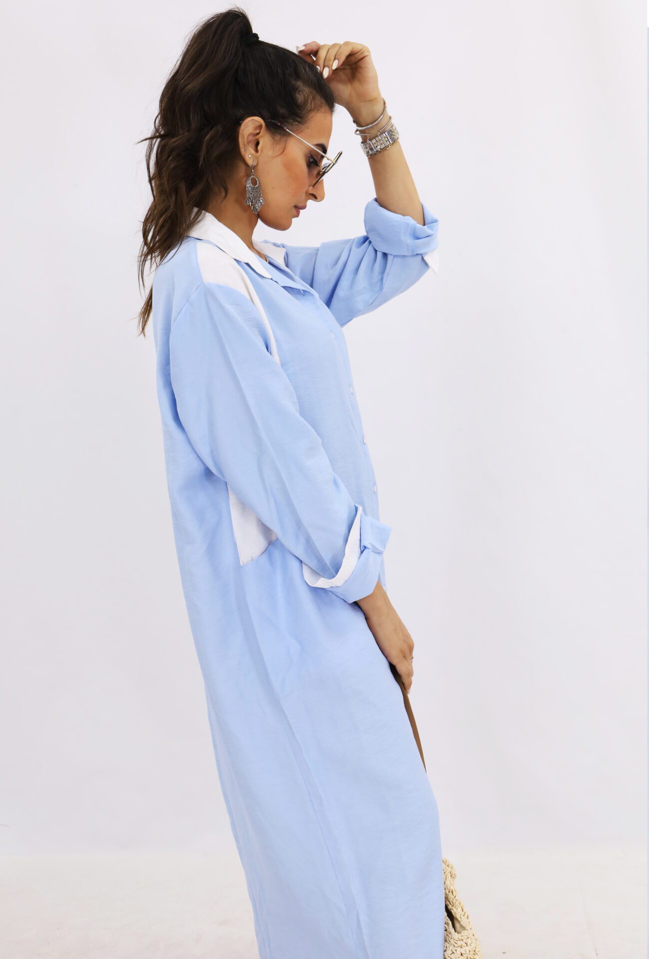 Oversized Shirt Dress