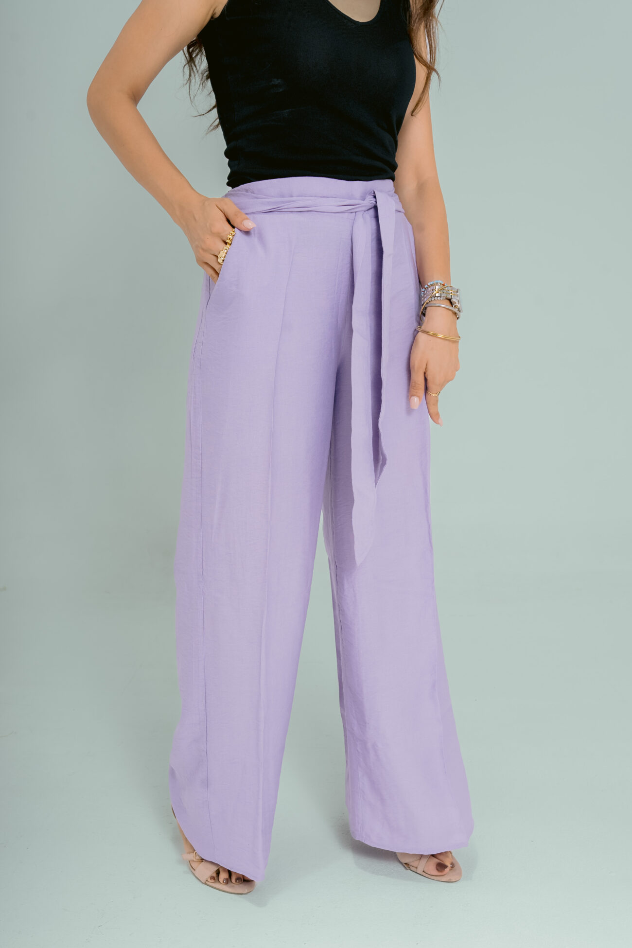 Lavender Haze Belted Pants - Image 2