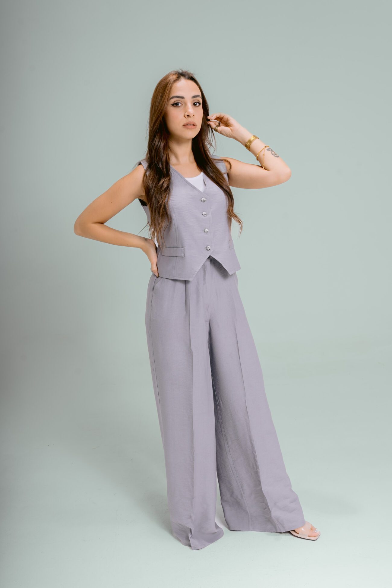 Slate Grey Vest Set - Image 2