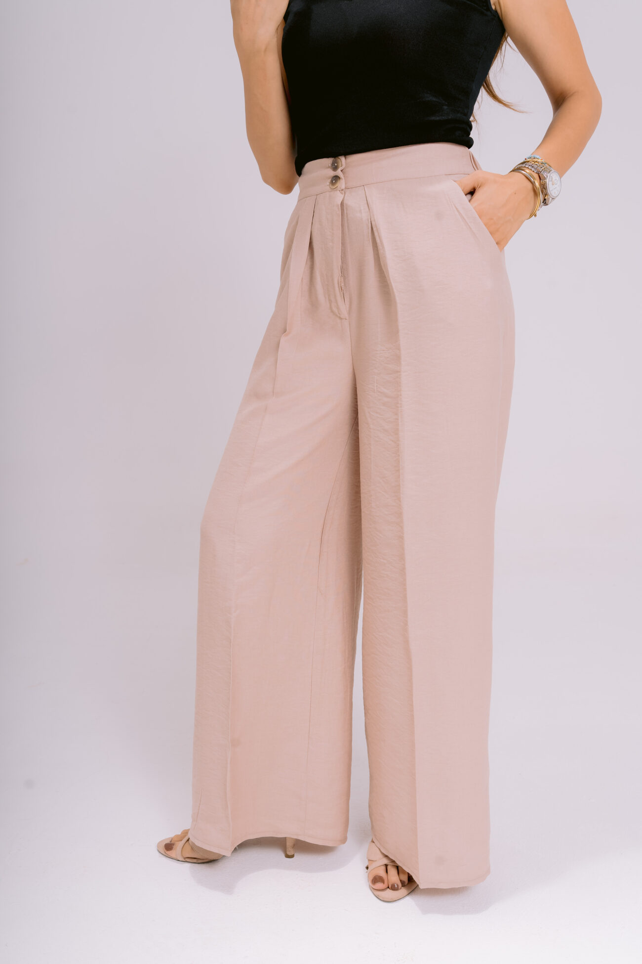 Sand Dune Linen Trousers - Image 2