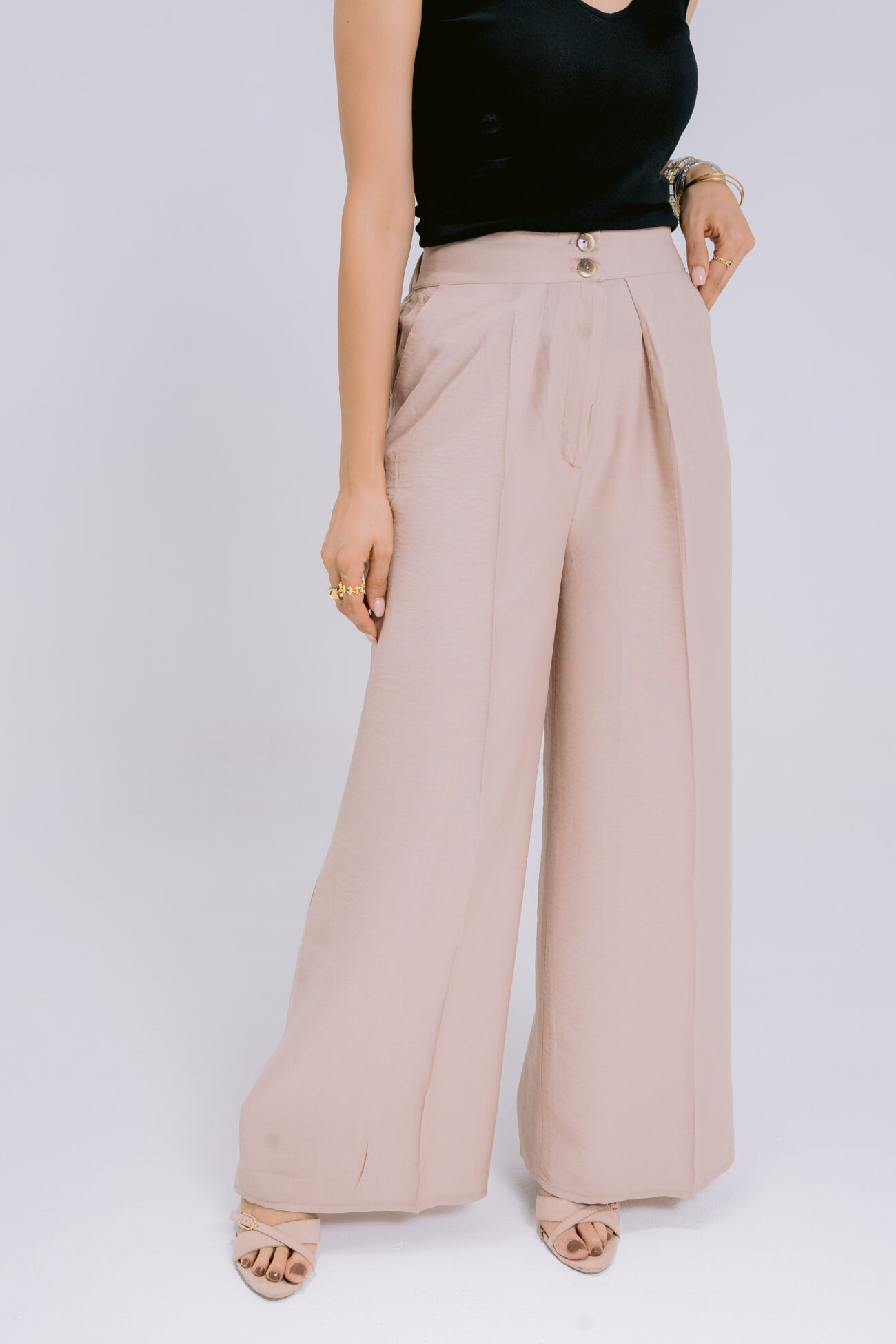 Sand Dune Linen Trousers - Image 3