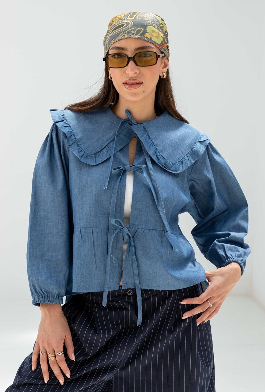Bluebell Collar Denim Blouse